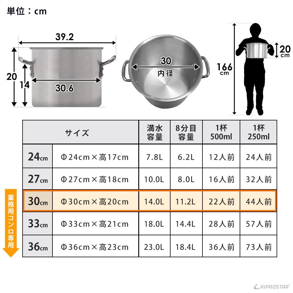 業務用　キッチンウェア アルミたらい　直径:64cm 深さ:20cm 1個 キッチン・日用品・その他 業務用 アルミたらい 直径:64cm