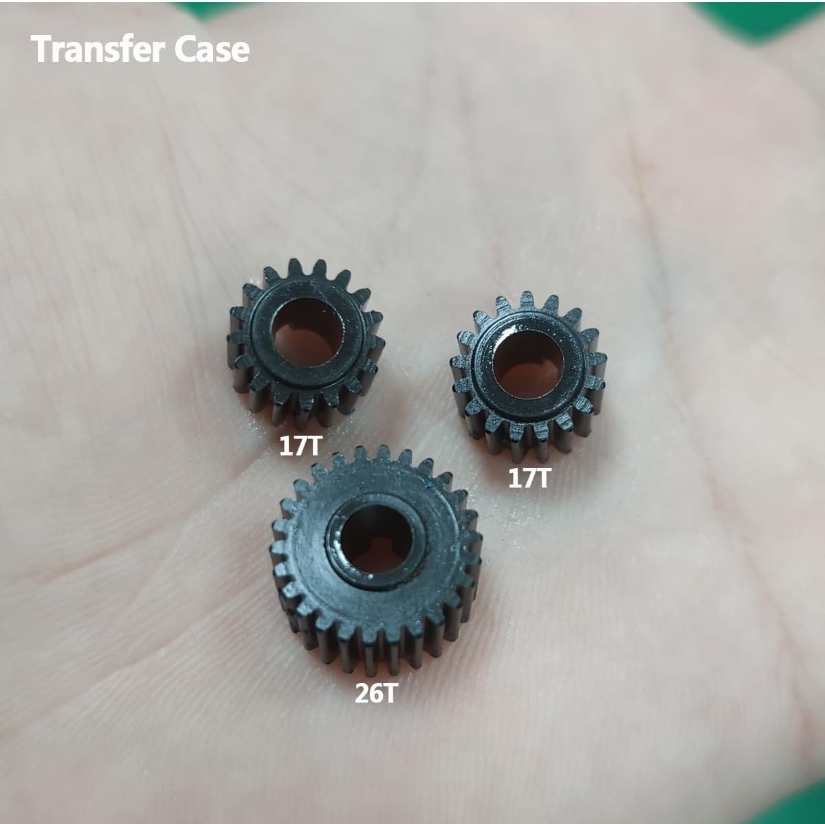 Metal Front Planetary Gearbox Transfer Case Transmission Drive Shaft Skid Plate Set for 1/10 RC Rock Crawler SCX10 II 90046 Chassis Metal Prefixal Gearbox Upgrade (Black)