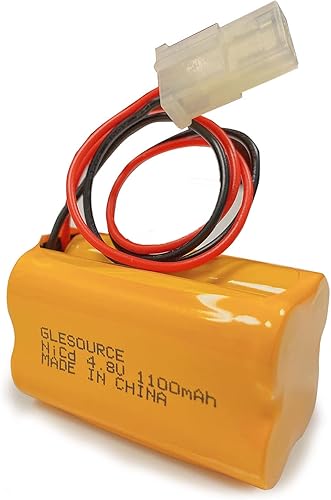 Miniatura 4 de GLESOURCE(2 Pack)4.8V 1100mAh Ni-CD AA Battery Pack Replacement for Energizer N20AE015A CUSTOM-222 NIC0905 OSA146 Prescolite EDCNRB Exit Sign