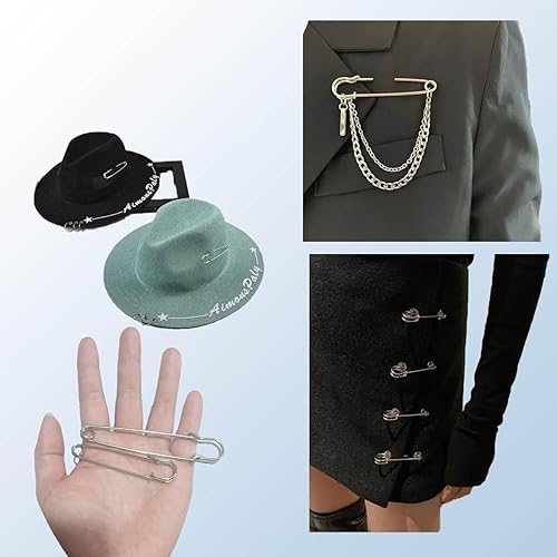 Miniatura 4 de 20 pasadores de seguridad grandes, 4 y 3 pulgadas, pasadores de seguridad resistentes para moda, costura, acolchado, tapicería, mantas, faldas,