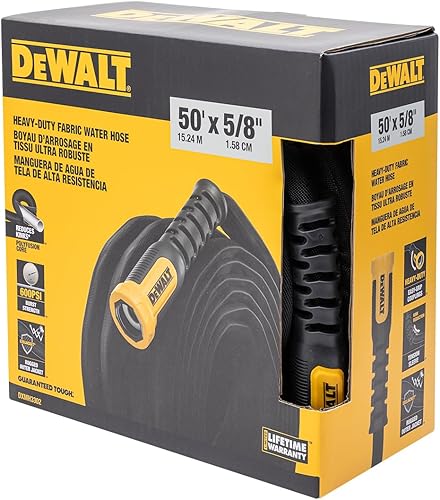 Miniatura 2 de DEWALT Manguera de jardín de tela de grado profesional resistente de 50 pies x 58 pulgadas - DXMH3302