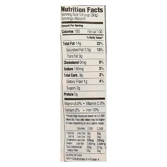 Woodstock Organic Cashews - Roasted - Salted - Case of 8 - 7 oz.