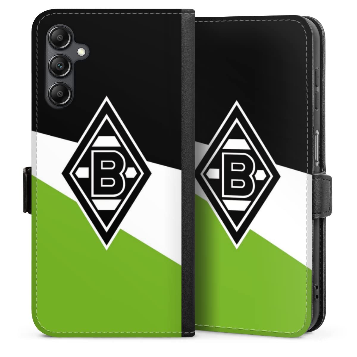 Klapphlle kompatibel mit Samsung Galaxy A 14 5G Handyhlle aus Kunst Leder  schwarz Flip Case Borussia Mnchengladbach Gladbach Offizielles  Lizenzprodukt: Amazon.de: Elektronik & Foto