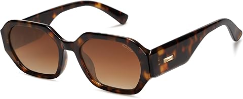 SOJOS Retro Polarized Sunglasses Rectangle For Women Men SJ2232
