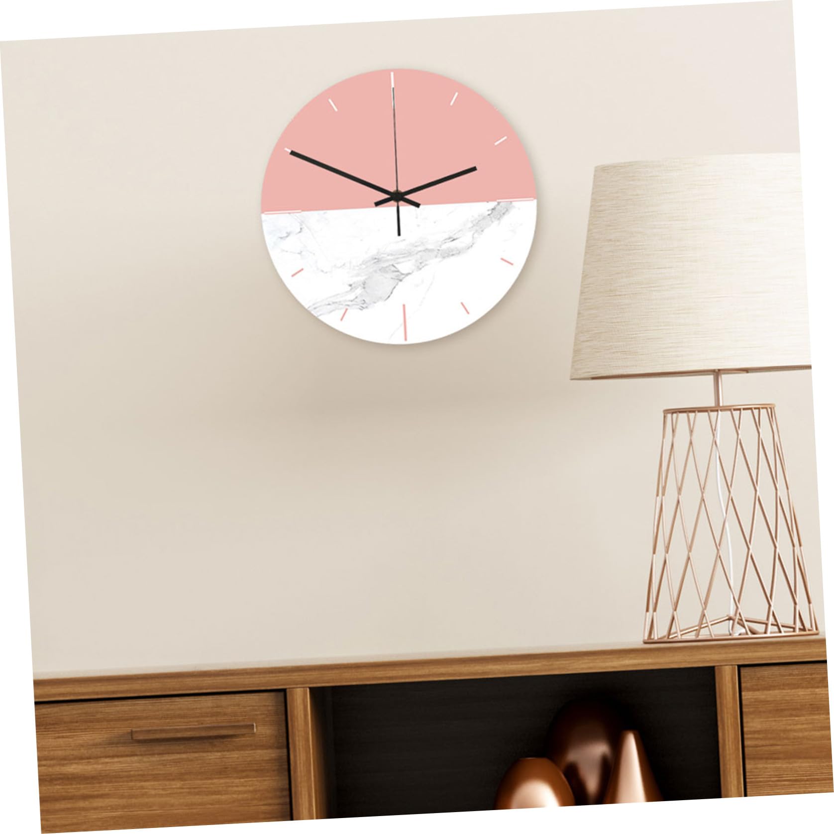 Abaodam Orologio da Parete Creativo Effetto Marmo Cc064 in Acrilico | Quadrante Uv, Movimento Silenzioso, Manutenzione Semplice, Lettura Chiara, per Camera e Cucina