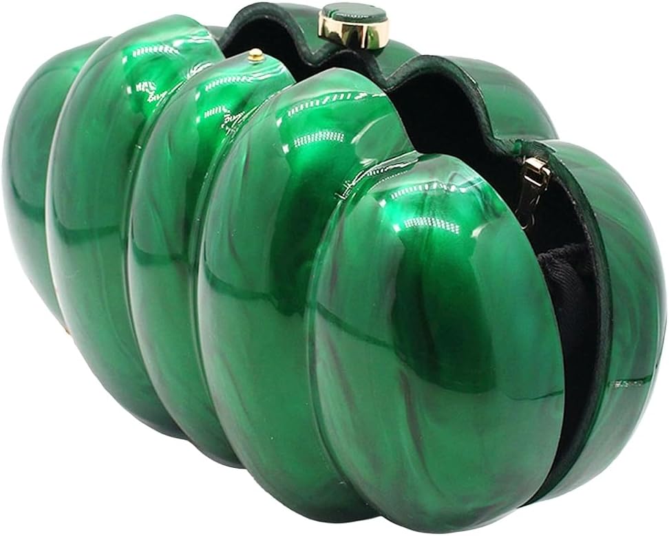 Women Puff Acrylic Clutch Purse Glitter Marble Acrylic Handbag Unique Evening Bag Chain Shoulder Bag for Party Prom - Image 5