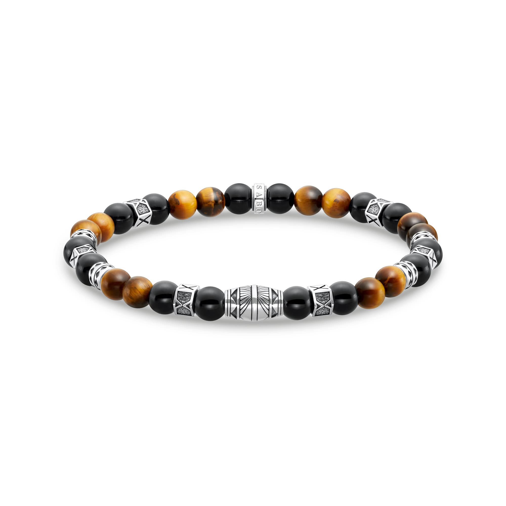 Thomas Sabo Bracciale con ciondoli da donna Perle coltivate d'acqua dolce Argento sterling 925 X0041-082-14