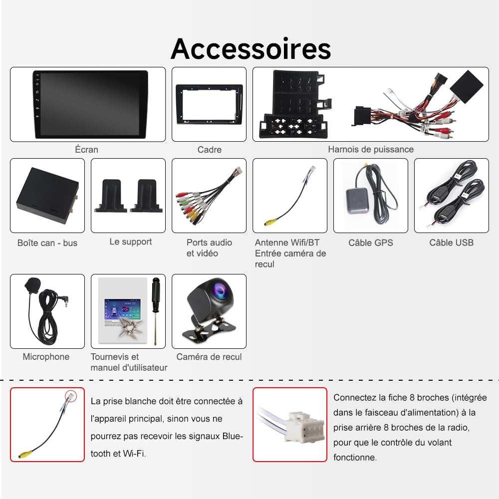 Autoradio Android 15 pour 1-DIN Fiat Ducato, Citroën Jumper, Relay Peugeot Boxer, 4 + 64 Go, écran Tactile 9 Pouces, CarPlay sans Fil, Android Auto, Bluetooth 5.4, Wi-FI 6, DSP, Navigation