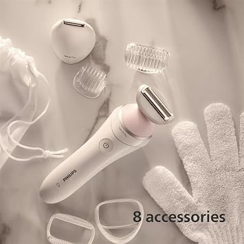 Philips Lady Shaver Series 8000 BRL176/00 Cordless Shaver with Wet and Dry use BRL176/00, White