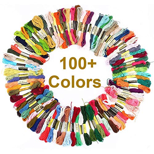 Conjunto de linha de bordar de algodão, DMC Linha de bordar de linha de bordado Linhas de pulseira d