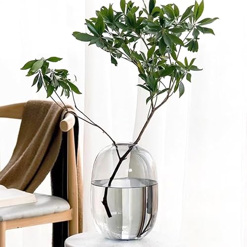 Miniatura 3 de Jarrón grande de vidrio para flores, jarrón alto de vidrio para decoración, jarrón decorativo para el hogar, centros de mesa, decoración de flores y