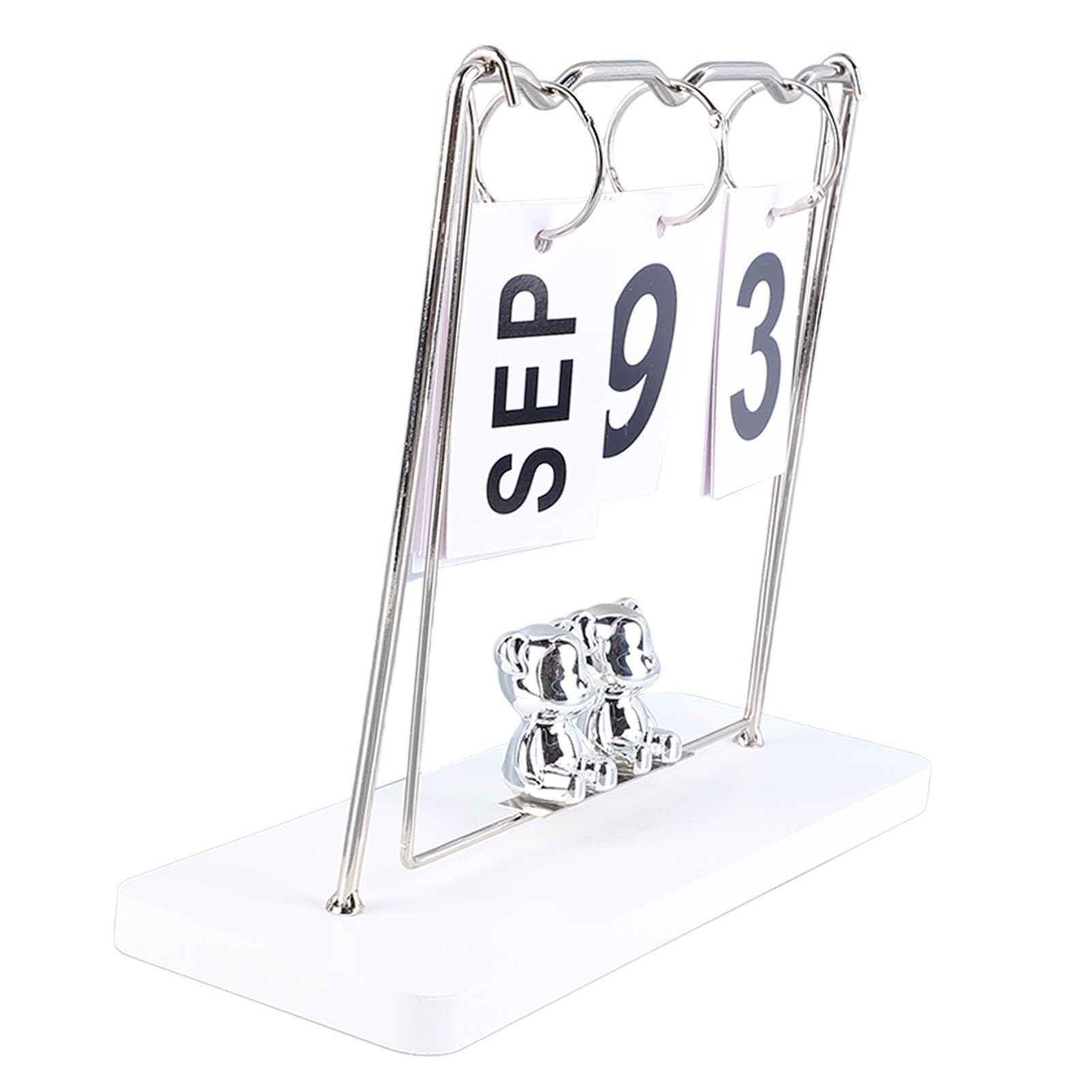 Tischkalender, stehend, aufklappbar, ewiger Kalender mit großem Display für Schreibtisch, Büro oder Kabine