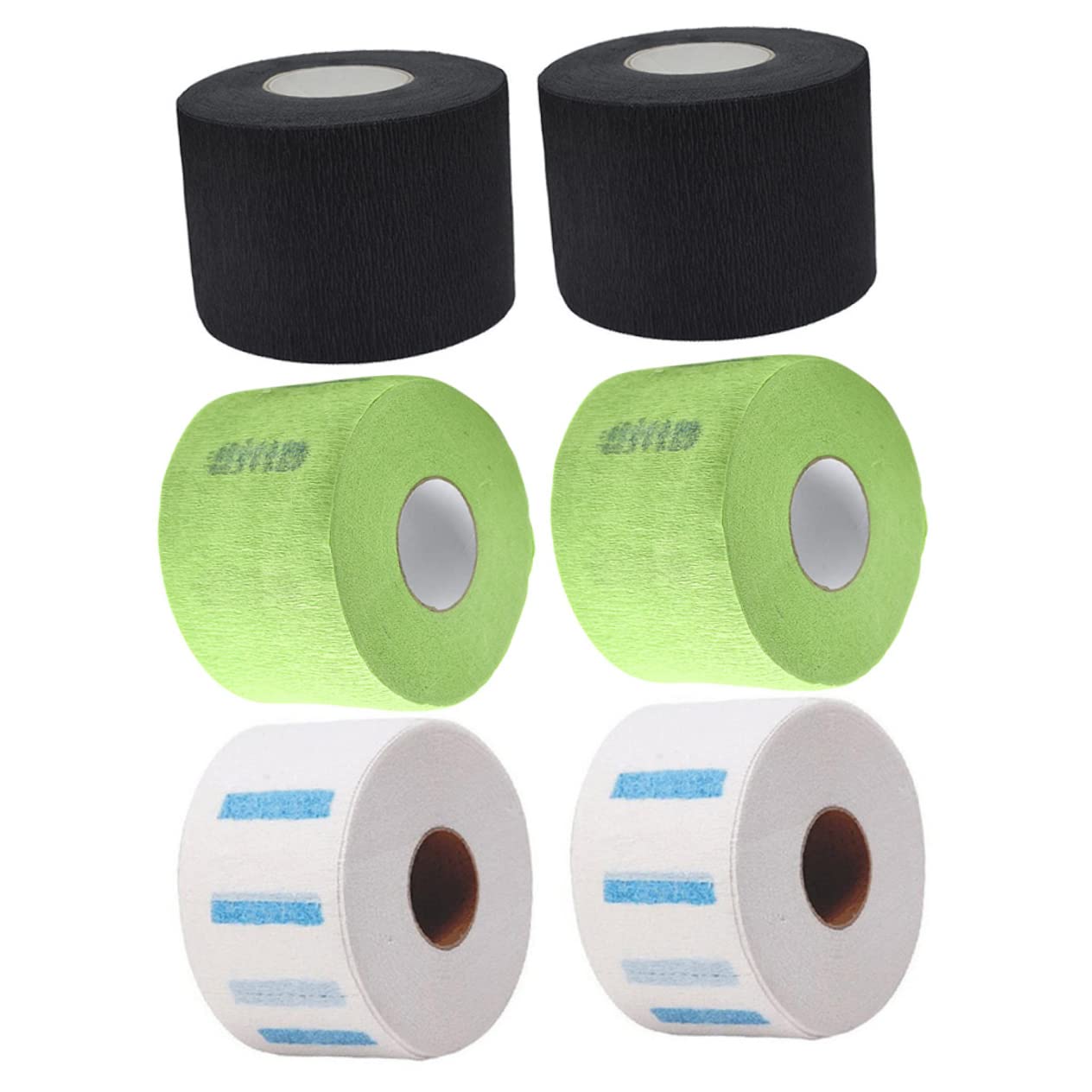CRILSTYLEO 6 Rollos pañuelo de papel desechable accesorios de peluquero de tejido de cuello banda de papel para el cuello para el cuello tiras de cuello peluquero