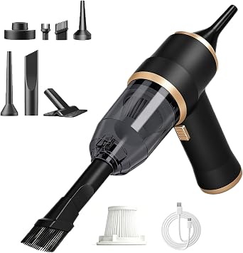 TFN 15kPa Cordless Car Vacuum, Handheld Car Vacuum with Blow & Suction, Portable Vacuum Cleaners with Washable Filter for Car, Pet Hair and Office