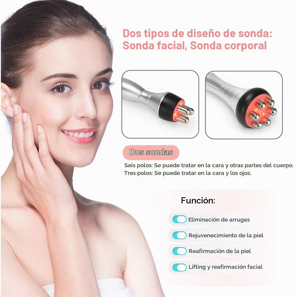 Máquina de cavitación 40K 2 en 1, Instrumento de Radiofrecuencia Para Adelgazar y Esculpir el Cuerpo - Cuidado de la Piel y Belleza Facial Multifuncional para Esculpir Curvas