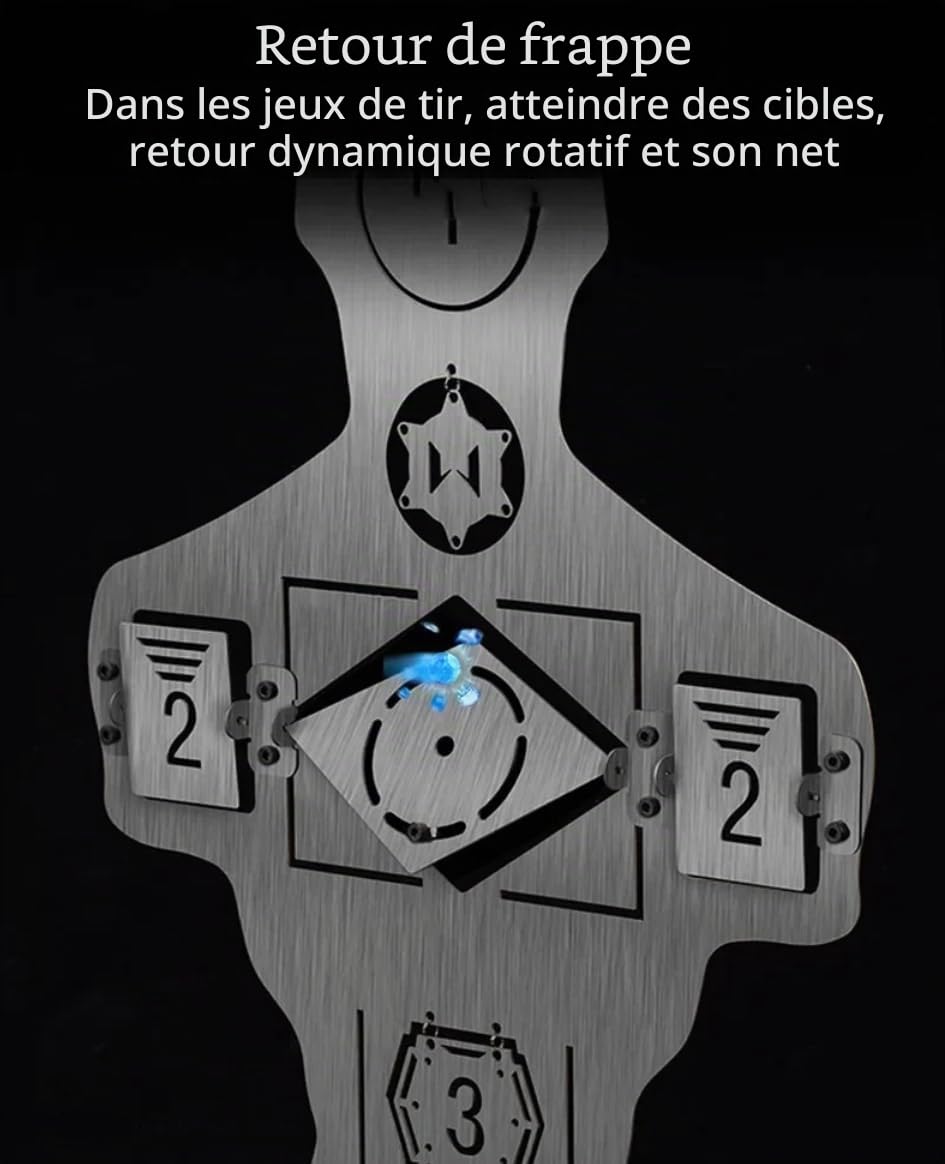 Peminkoo Cible d'entraînement tactique demi-corps en métal pour airsoft paintball chasse pistolet équipement plein air