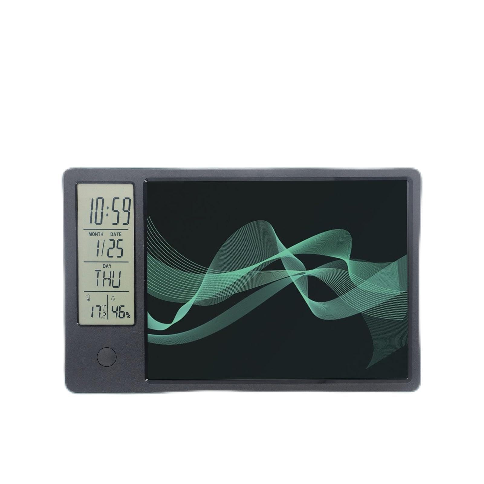 Calendrier de Tablette de Planificateur Numérique électronique avec Affichage de L'heure, de la Température et de l'humidité, Calendrier électronique Multifonctionnel pour le