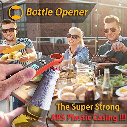 Adesign Instant Read Meat Thermometer - Best Waterproof Ultra Fast Thermometer with Backlight & Calibration.Digital Food Thermometer for Kitchen, Outdoor Cooking, BBQ, and Grill - Image 1