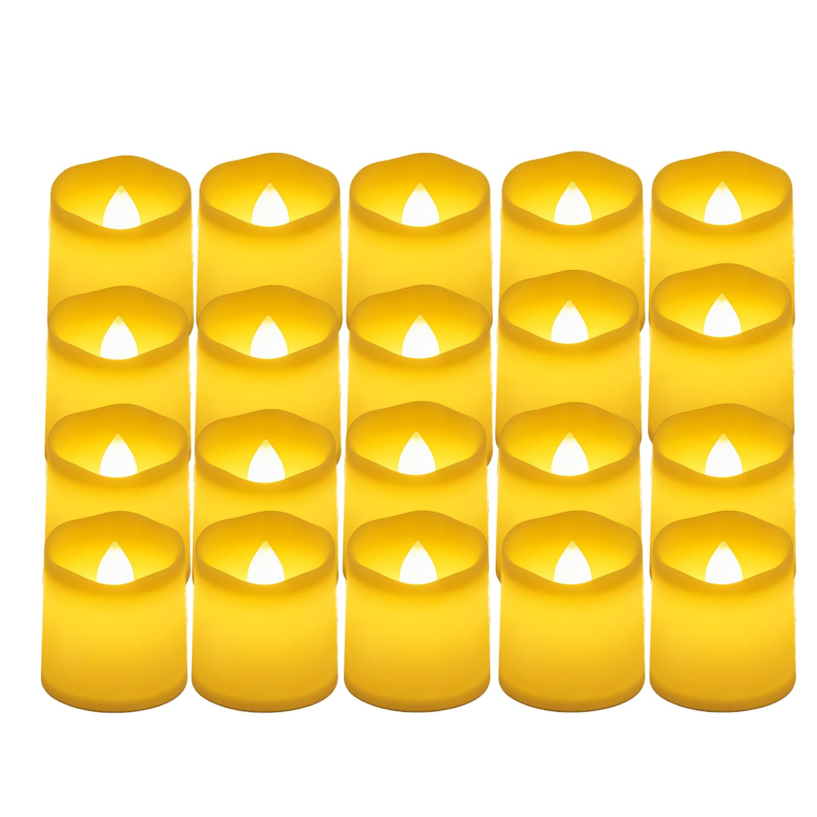 Bougies Chauffe,Bougies LED Sans Flamme avec Effet Flamme Vacillante,Plat LED à Piles,Noël,Halloween,Table et Maison,01
