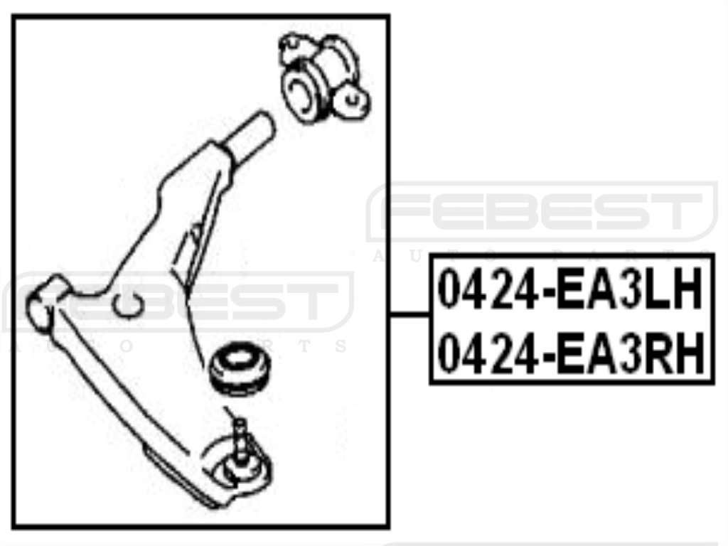 Amazon.com: Mr554375 - Left Front Control Arm For Mitsubishi 