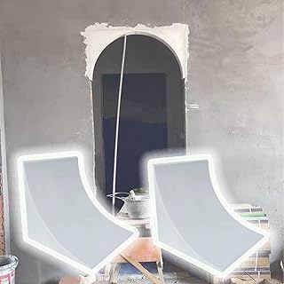 Lightweight Half Round Arch Kit - 2 PCS, Precurved Arch Door Kit for Balcony & Hallway Entrance, Paintable, Custom Size Option(6.3x6.3x6.3in/16x16x16cm)