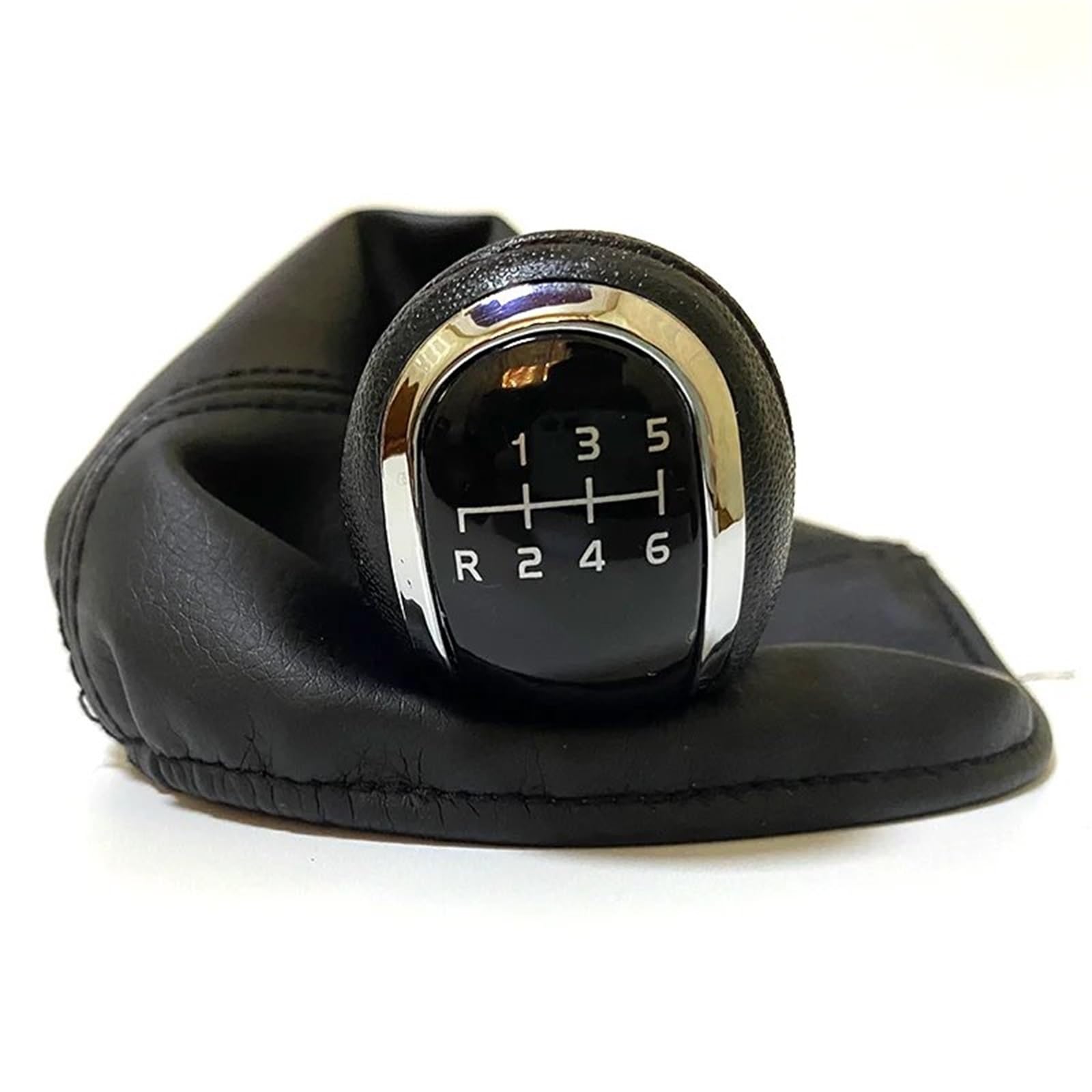 HSUKIHO Car Shift Knob Cover for Benz C-Class W203 S203/W202 BJ (93-01)/A-Class W168(97-04) 12mm Car Shift Gear Knob 5/6 Speed(R123456)