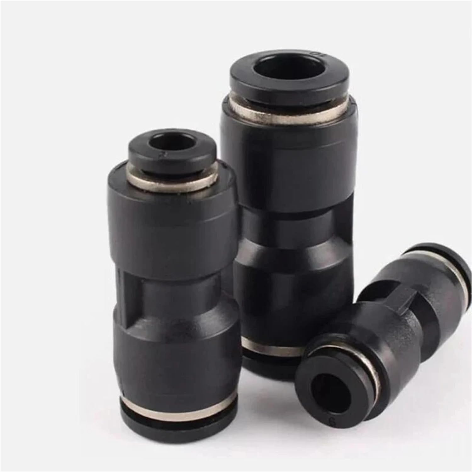 2~50Pcs Pneumatic Push In Fittings 4/6/8/10/12mm Straight PG Connectors For Air Water Hose Tube Quick Pneumatic Connector(PG8-6,10Pcs)