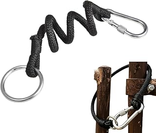 Pferdestall Torverriegelung | Pferdestall Türschloss | Hooinet Sicherheitsseil | Für Viehzüchter, Landwirte, Züchter, Reiter, Wiese, Paddock, Ranch, Bauernhof, Fahrschule Und Sattelzimmer