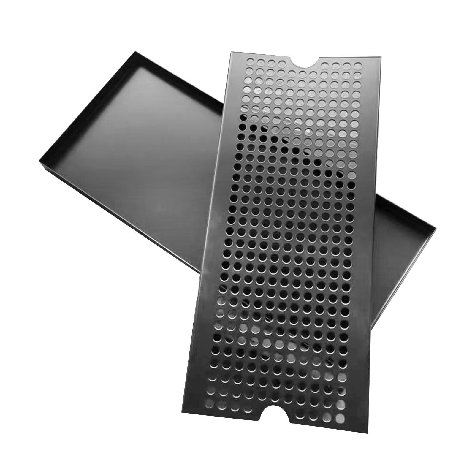 Bandeja de Goteo con Amplio Espacio para Accesorios Bandeja de Servicio con Drenaje Bandeja Portátil para Agua Adecuada para Cocina Restaurantes, 40x17.5x1.5cm