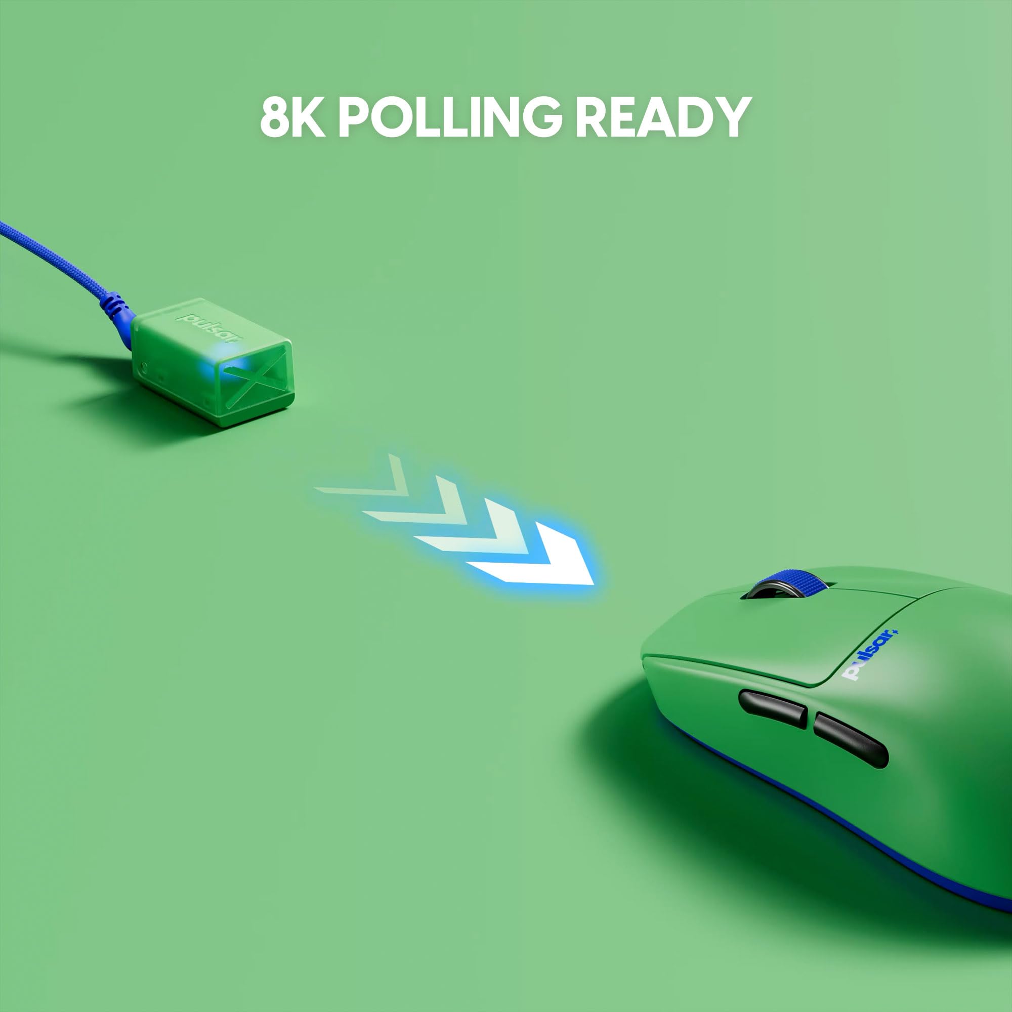 Pulsar Gaming Gears X2 Crazylight Mini mouse inalámbrico para juegos, ultraligero de 35 g, forma simétrica, 32K Dpi, interruptor óptico, dongle 8K incluido, Aqua Zest (renovado)