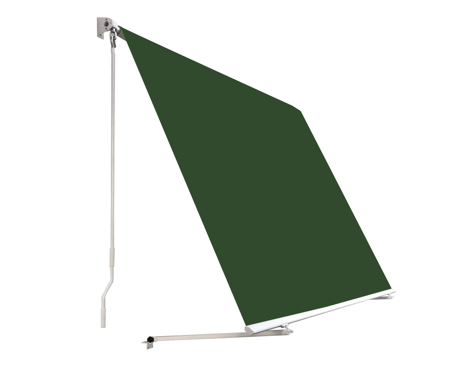 SmartSun Toldo Exterior Balcón Enrollable 200 x 245cm Verde- Estructura de Aluminio - Lona Poliéster con Tratamiento Protector UV y Repelente al Agua - Regulable en inclinación - Manivela
