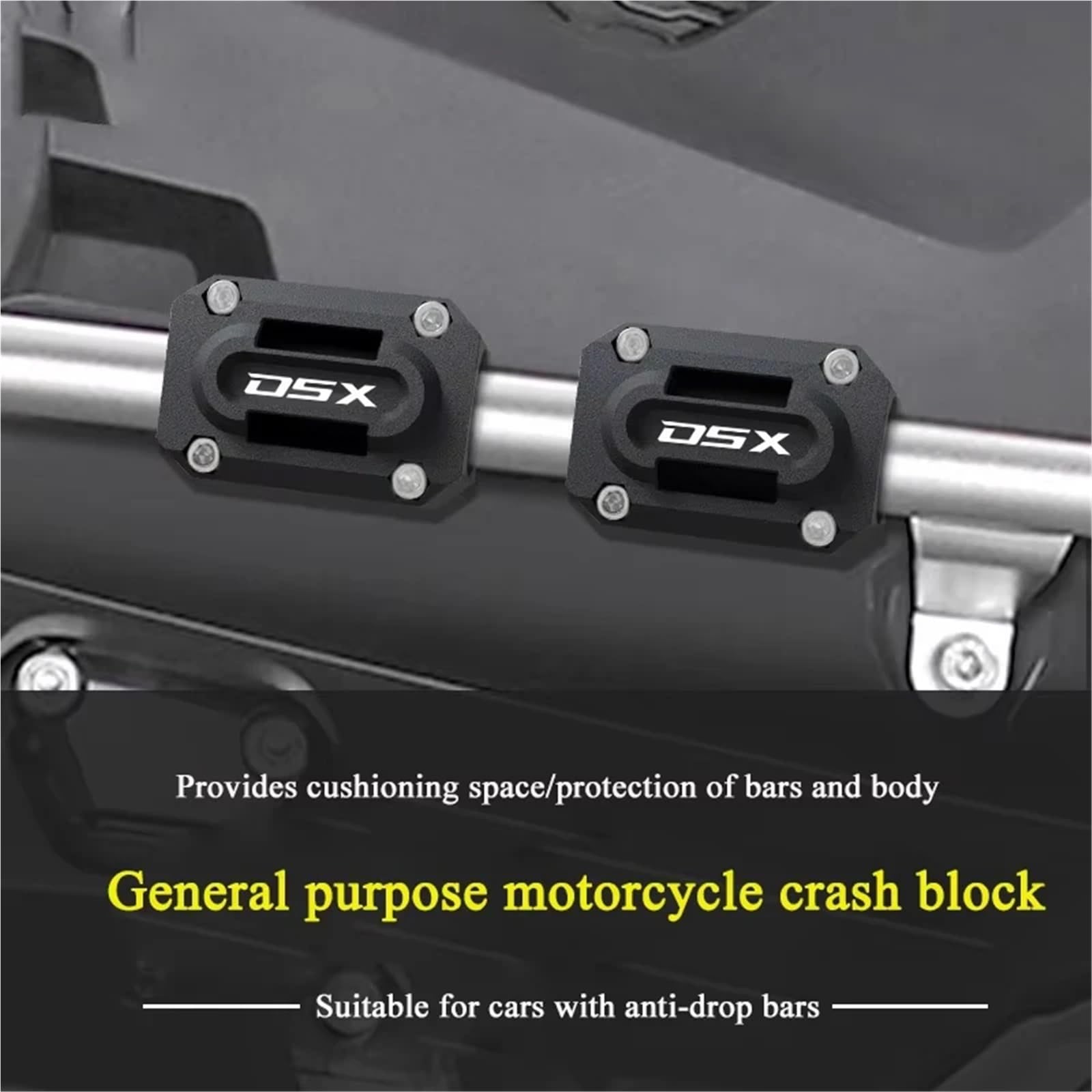 Adatto per Voge DS900/800/625/525X Rally 500AC 300 DS Moto Motore Protezione Paraurti Blocchi protezione forcella(NoLogo 6PCS)