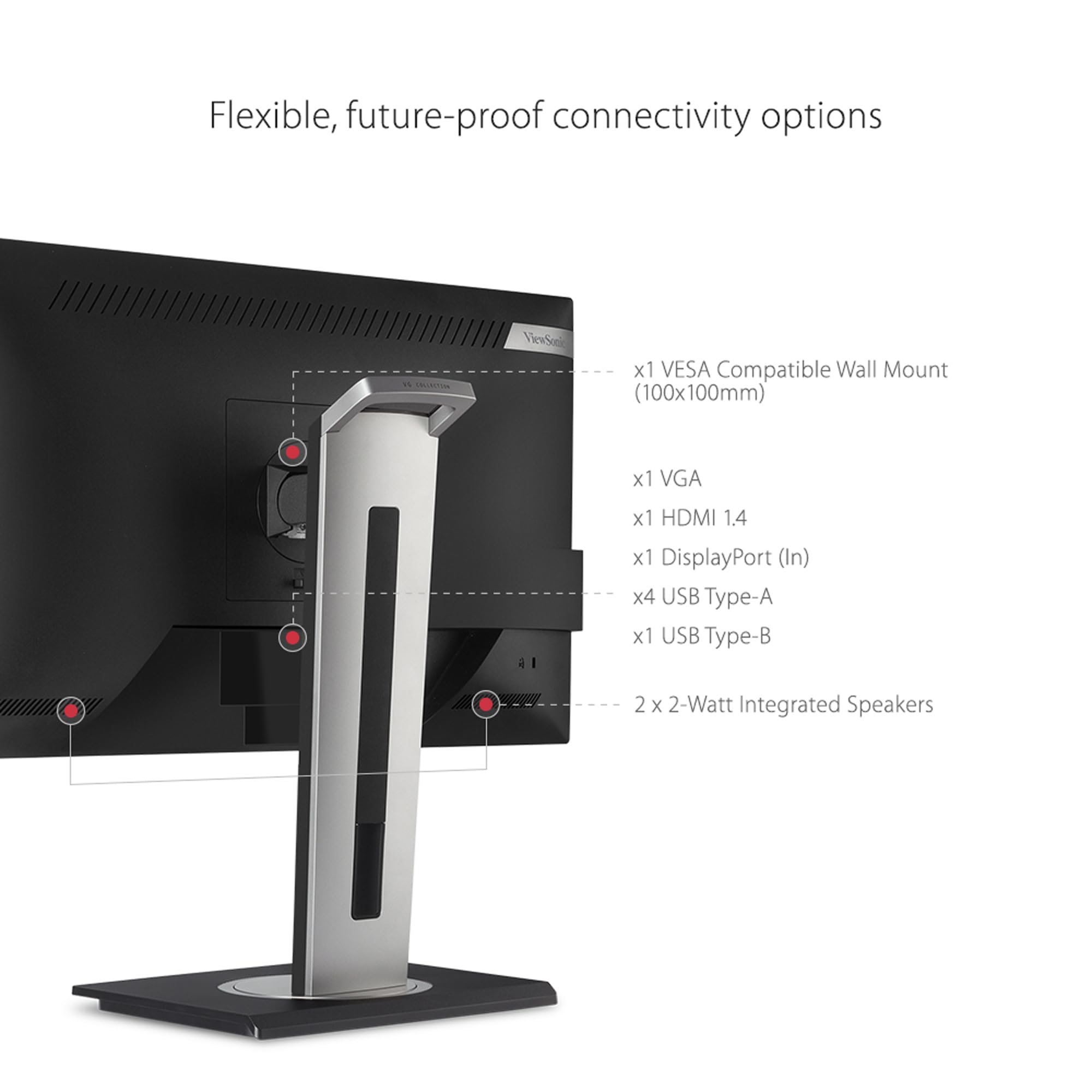 ViewSonic 61cm/24'' (1920x1080) VG2448A-2 16:9 5ms HDMI VGA DisplayPo — view 5