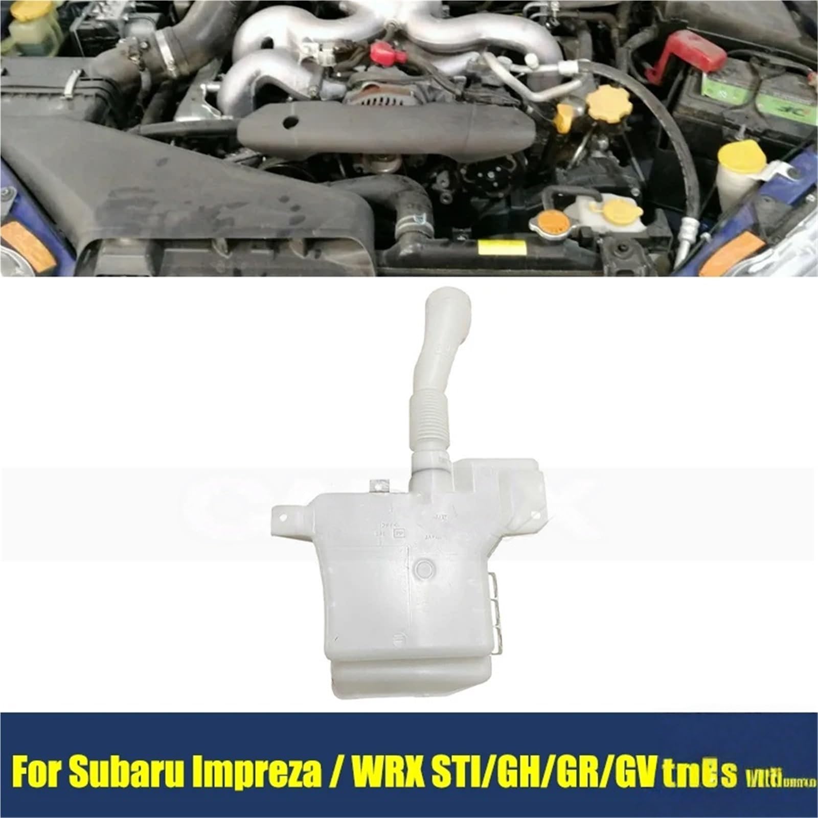 Zbiornik płynu do spryskiwaczy pasuje do Subaru, pasuje do Imprezy, pasuje do WRX STI/GH/GR/GV 2008-2014, pompa zbiornika płynu do spryskiwaczy dysza spryskiwacza zestaw dysz