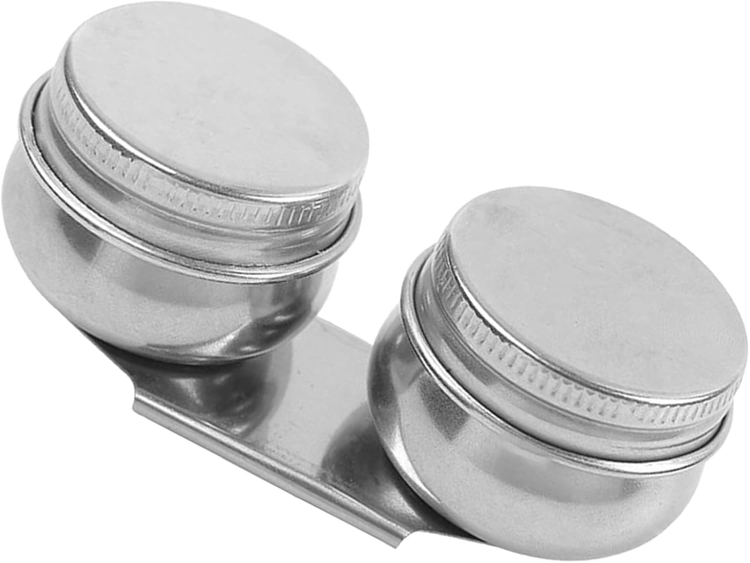 Double Palette Cup Oil Painting Supply Stainless Steel Palette Pot with Clip for Watercolor Oil Painting