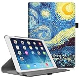 Fintie Case for iPad Air 2-360 Degree Rotating Stand Smart Protective Case Cover with Auto Sleep/Wake Feature for iPad Air 2, Starry Night