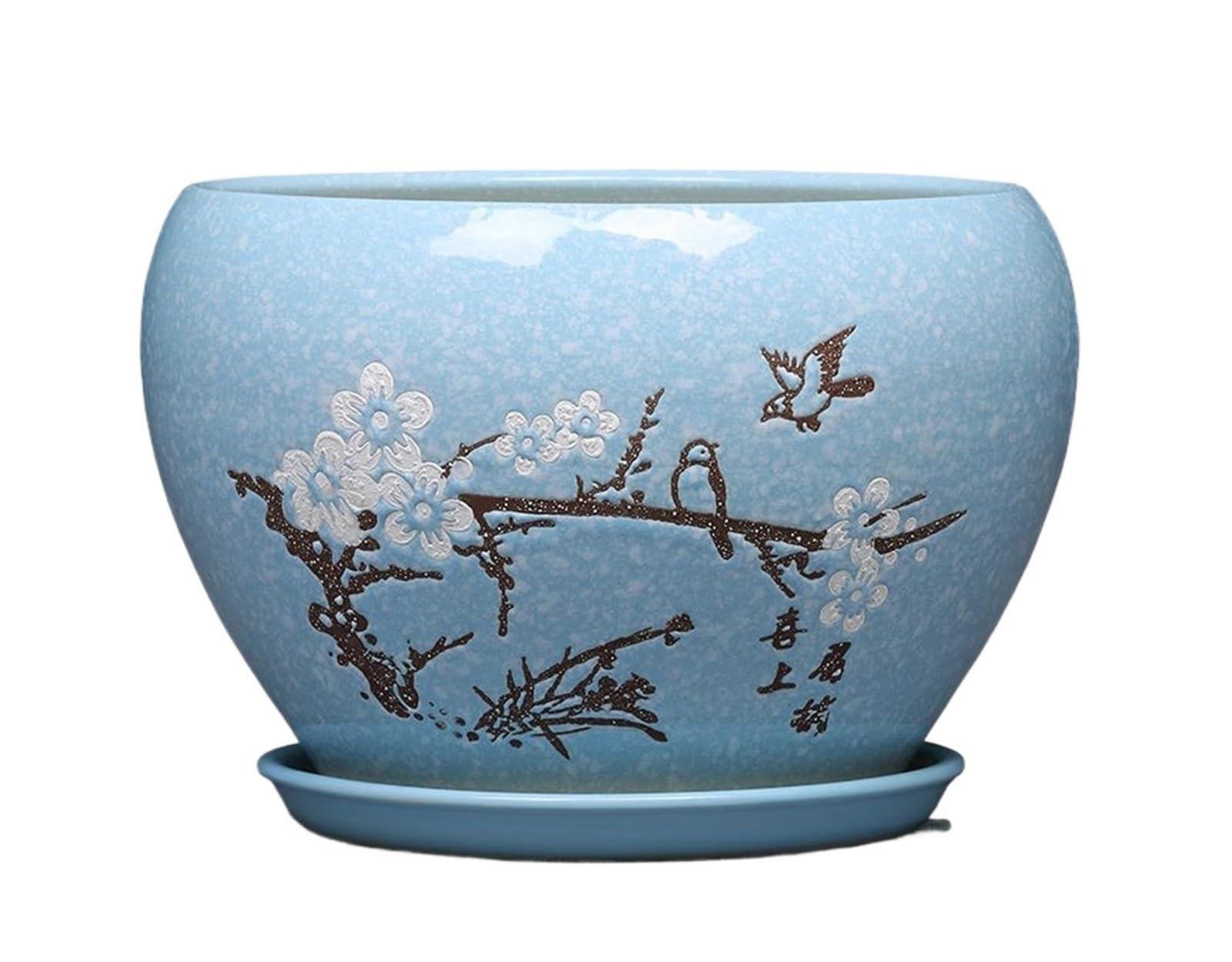 guiling-1986 Pots for Plants Ceramic Flower Pots Suitable for All Indoor Plants and Flowers Such as Violets Aloe Vera Flower Pot