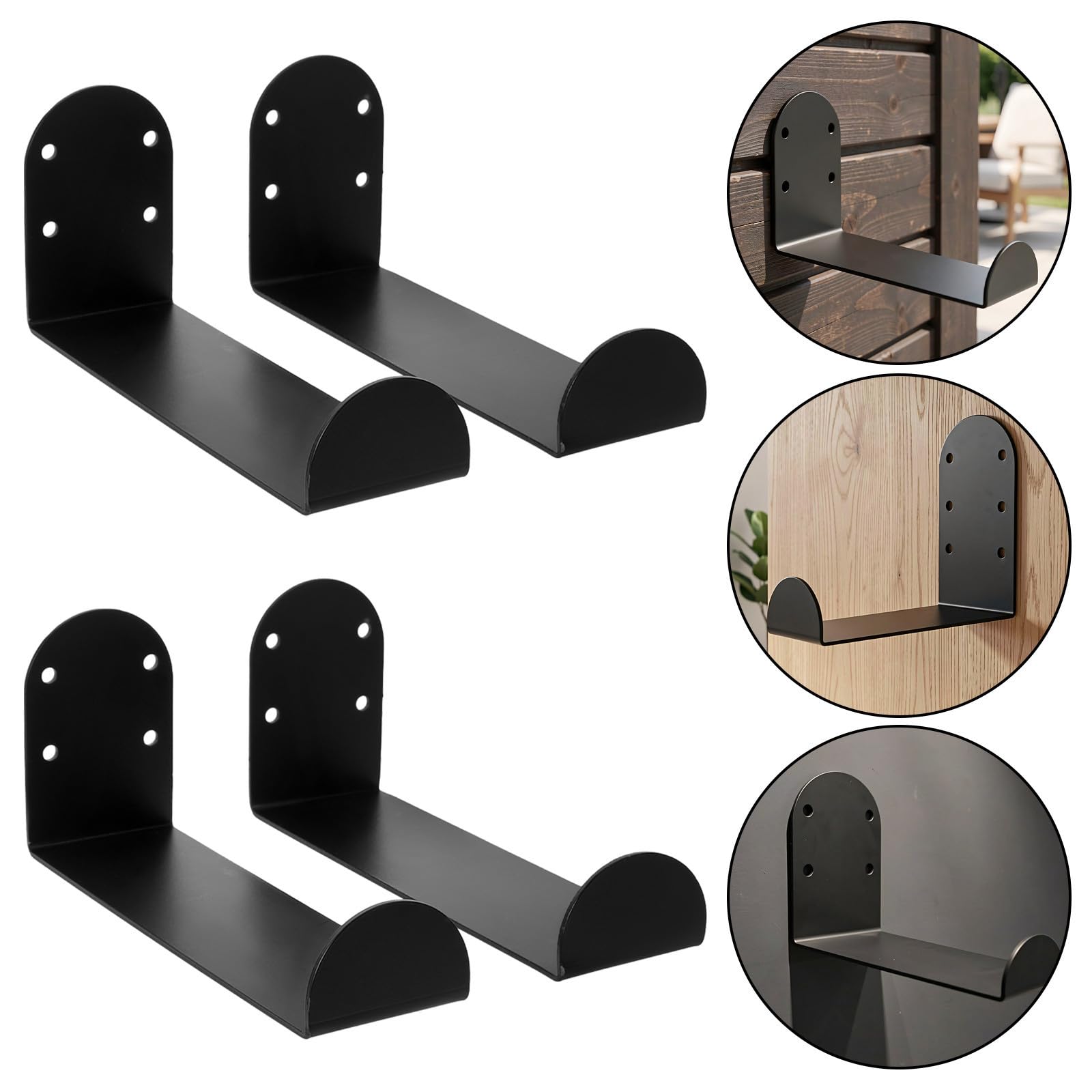 6 Pezzi Supporto da Parete per Snowboard e Skateboard in Metallo