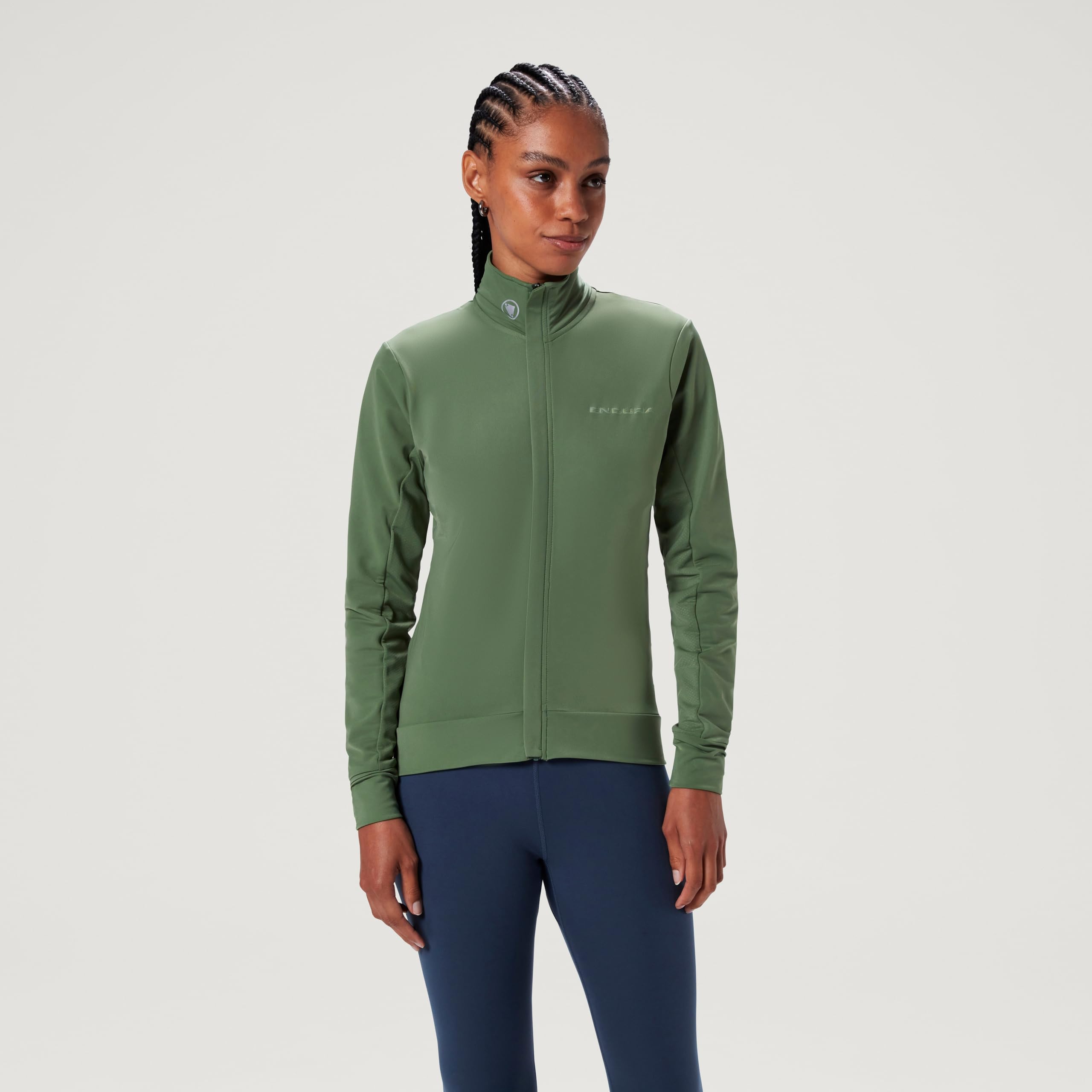 Endura Mujer Xtract Roubaix Longsleeve Cycling Jersey | Water Repellent | Wicking | Reflective Trim Camiseta