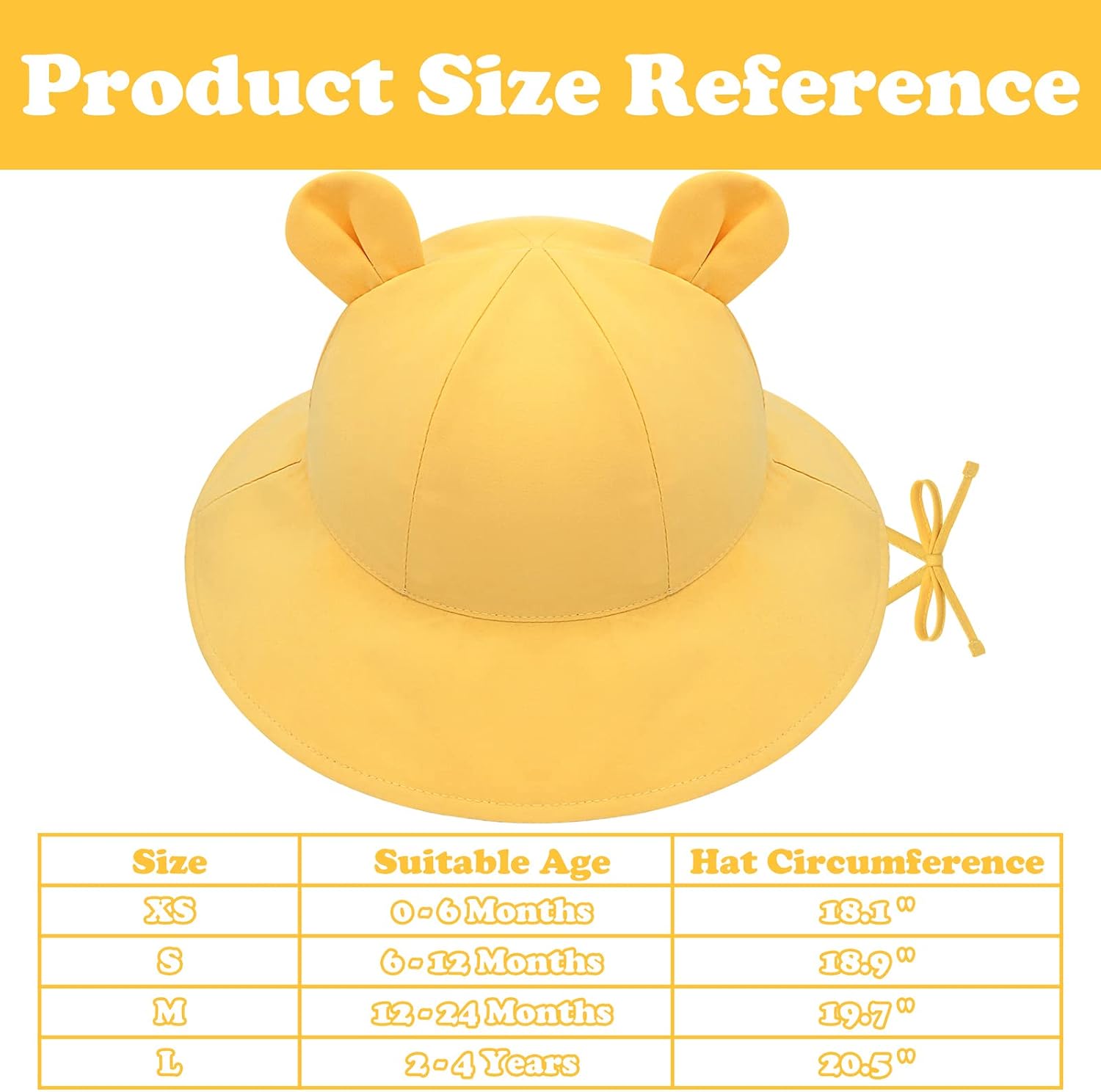 Baby Sun Hat Toddler Hats for Boys Girls Infant Sun Hat Baby Girl Hats with Bear Ears Wide Brim UPF 50+ Beach Hat