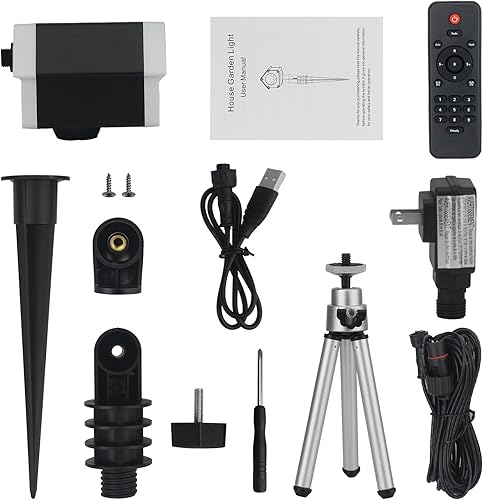 Miniatura 8 de Lunmore Proyector láser de Navidad, proyección láser para exteriores, 30 patrones, proyectores de paisaje para interiores, exteriores, hogar, jardín