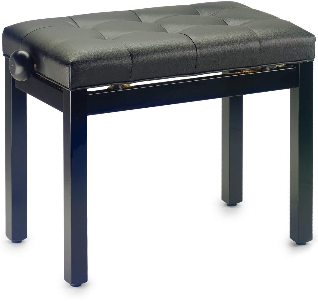STAGG BLACK BENCH MAT+BK VINYLTOP