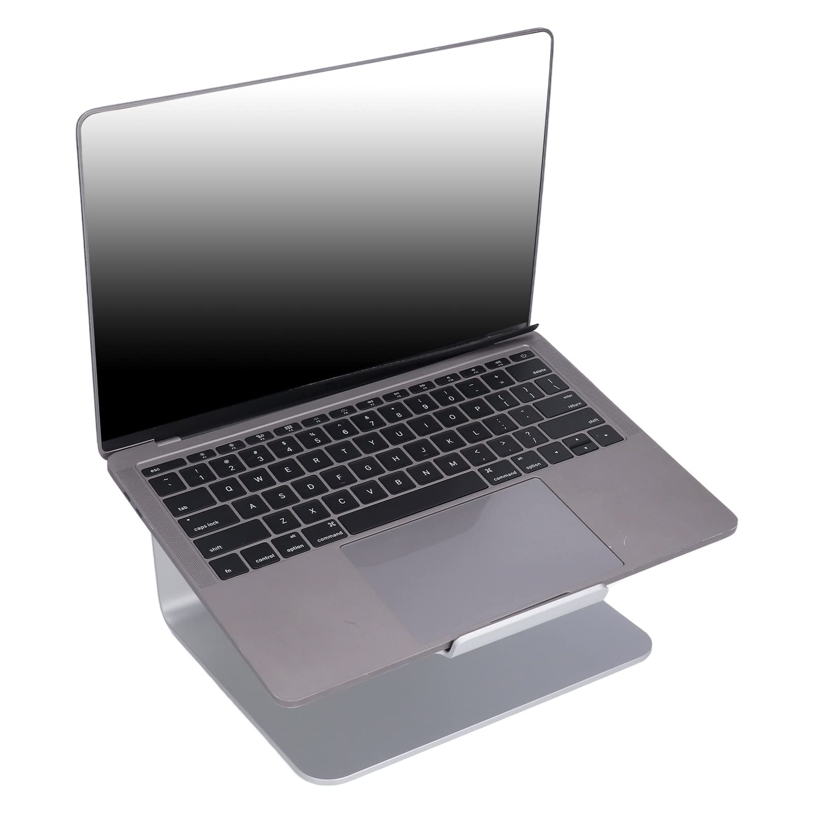 Changor Soporte para Computadora Plata Diseño Ergonómico Ajustable para Comodidad y Disipación de Calor para Todas Las Computadoras Portátiles de 11 a 17 Pulgadas Aleación de Aluminio 1 Unidad