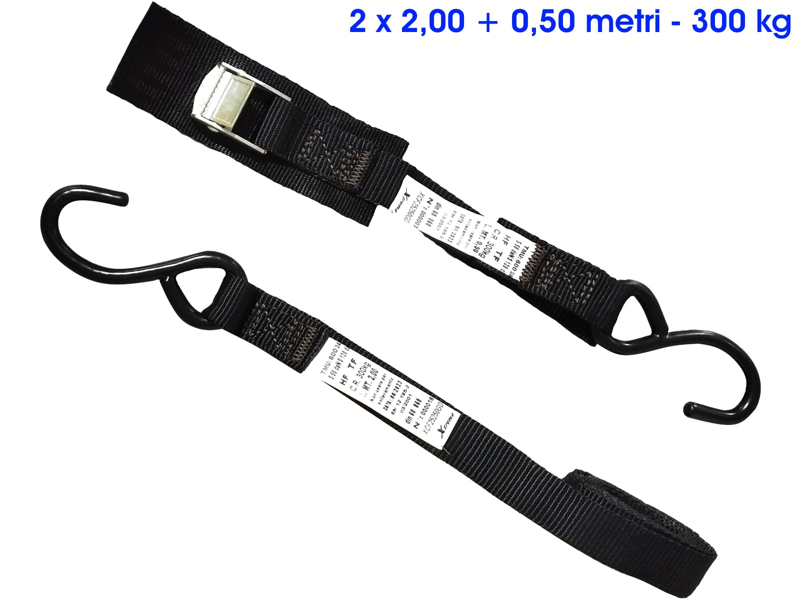 Cargo Straps, cinghie di fissaggio bagagli - Kit 1