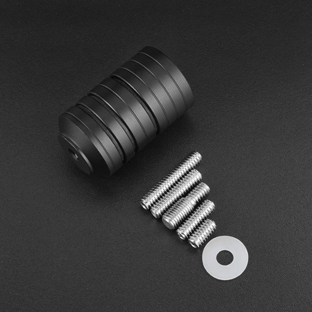 Kit stabilizzatore per arco da 280 g, pesi in acciaio inox per bilanciare e stabilizzare archi composti (argento)