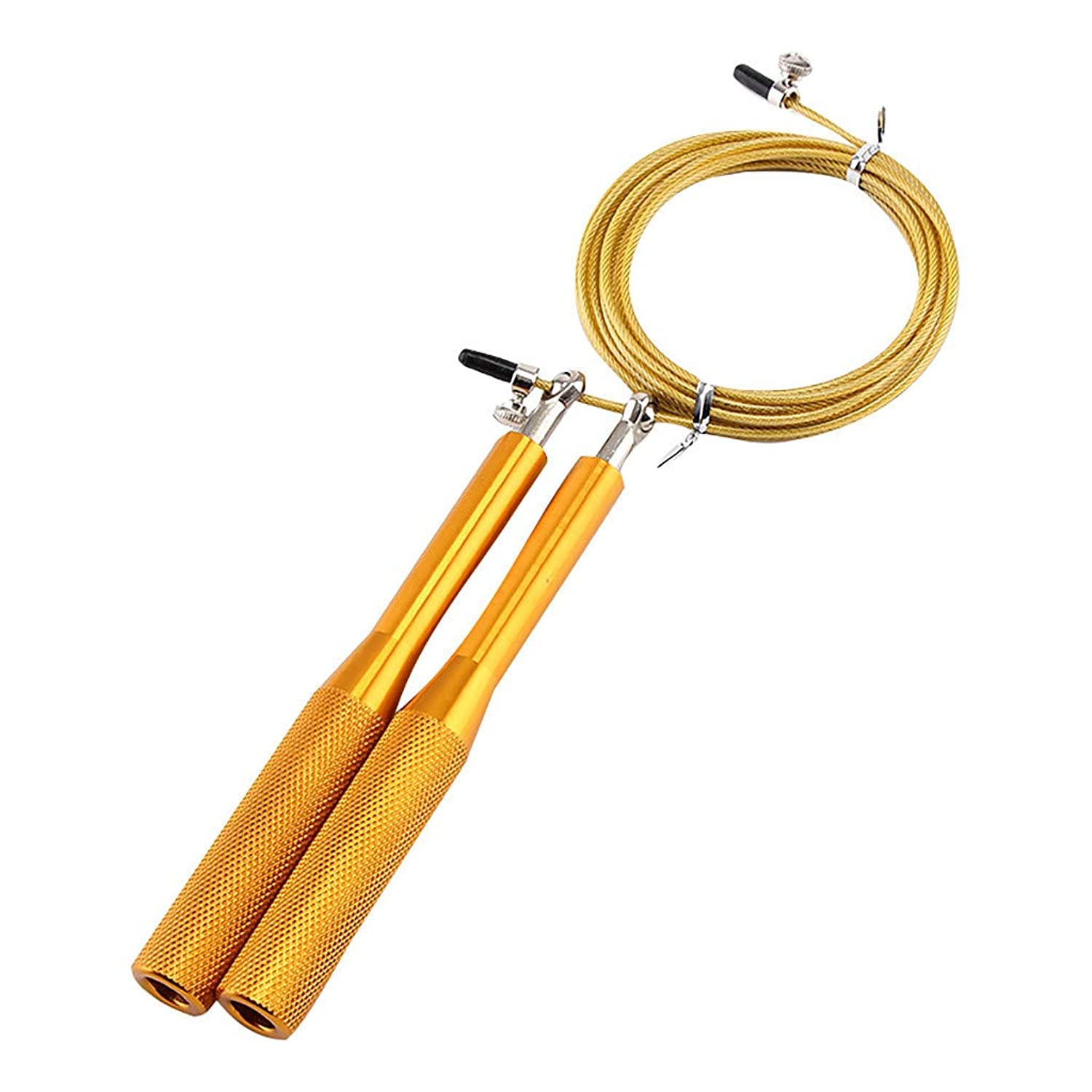 niaoyufengSpeed Jump Rope - Blazing Fast Jumping Ropes - Endurance Workout for Boxing, MMA, Martial Arts or Just Staying Fit + FREE Skipping Training Included - Adjustable for Men, Women and Children