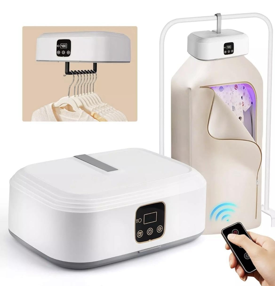 Portable Clothes Dryer Small Dryer Machine Compact Size 600W Electric Clothes Dryer Quiet Operation for Underwear Swimsuit Socks