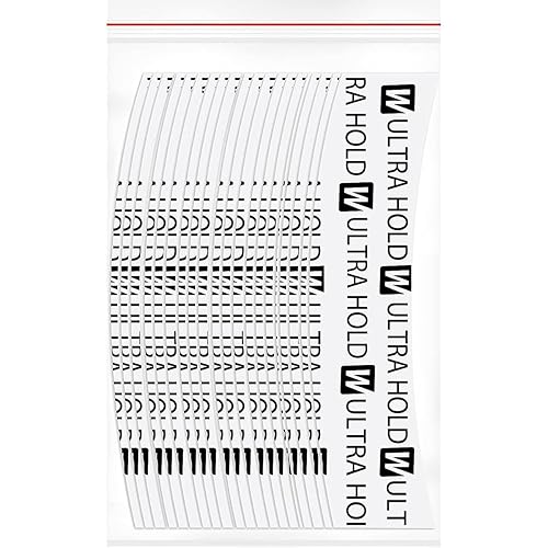 Ultrahold WKR-UHT-C - Cinta adhesiva transparente de doble cara, 0.8 in de ancho, 3.0 in de largo