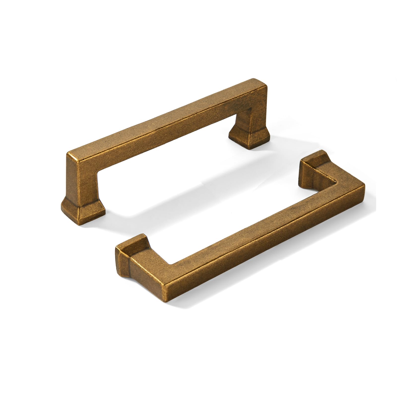 KHTUMEWARE-80414 Antique Brass Cabinet Pulls CTC 3 in (76 mm) 2-Pack in Antique Brass — KHTUMEWARE