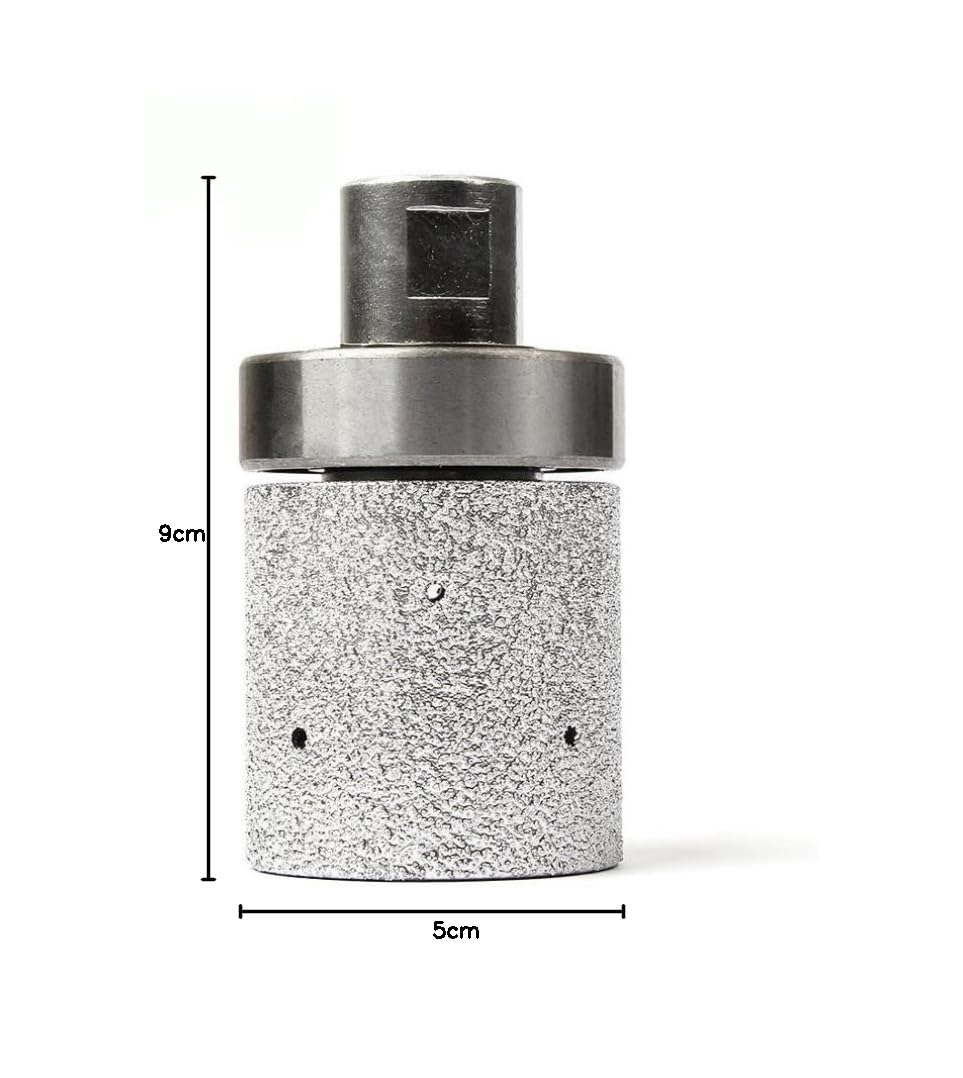 Brocas de tambor de diamante perfilador de 2 pulgadas, herramienta abrasiva de borde de fregadero con rosca de 5/8-11, 1 unidad